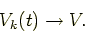 \begin{displaymath}
V_k(t) \rightarrow V.
\end{displaymath}