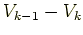 $V_{k-1} - V_k$
